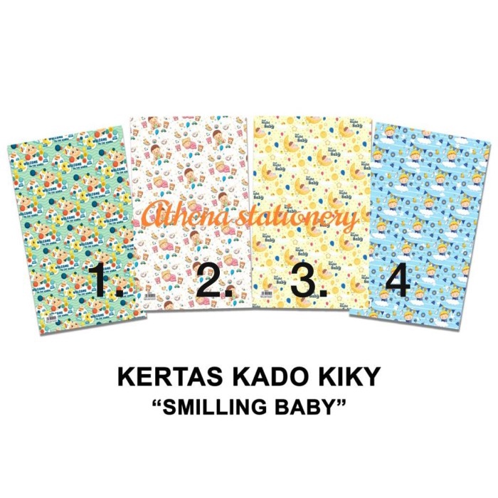 

jual Kertas kado Kiky - SMILLING BABY