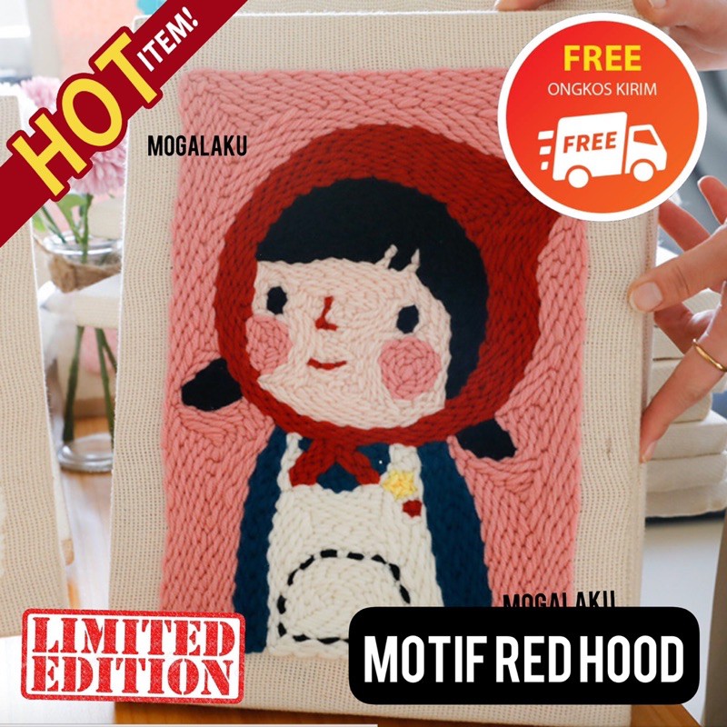 diy set kerajinan embroidery punch needle