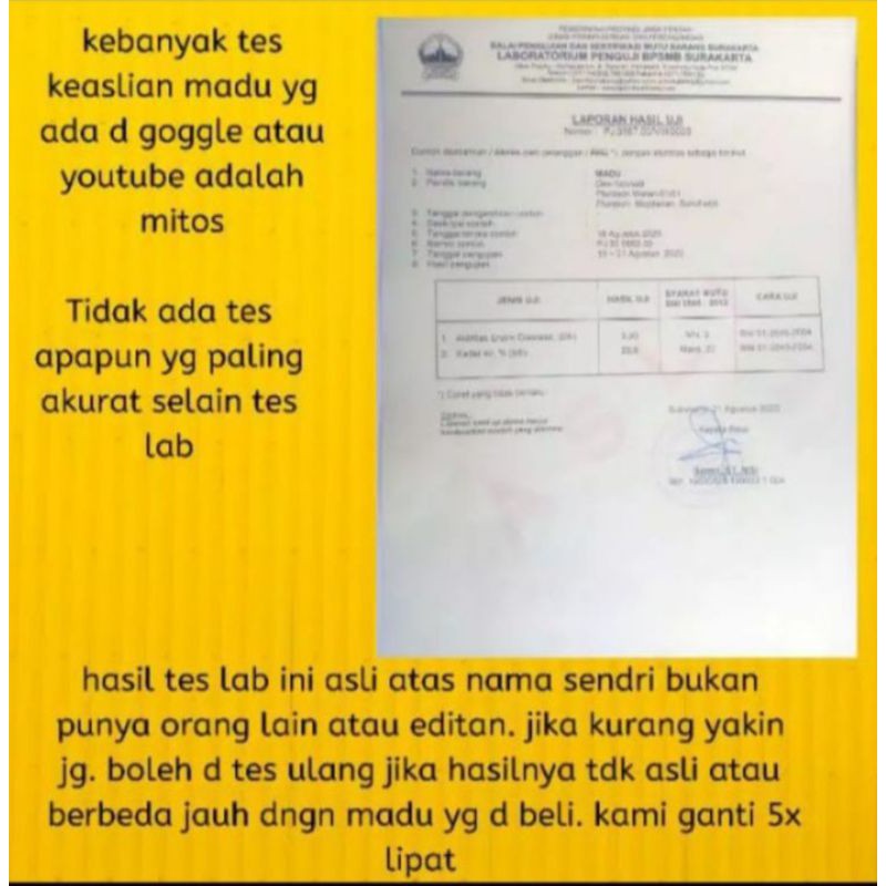 Madu Mentah Nektar Klengkeng 100% - Madu Murni Asli Ternak - Madu Mentah Original