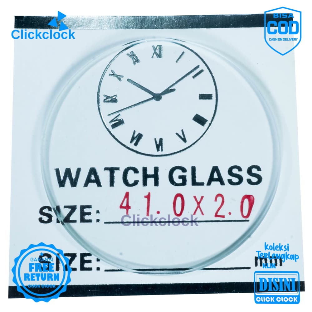 Kaca Jam Kaca Bahan Watch Glass PNC-410 Bagus 4,1 cm