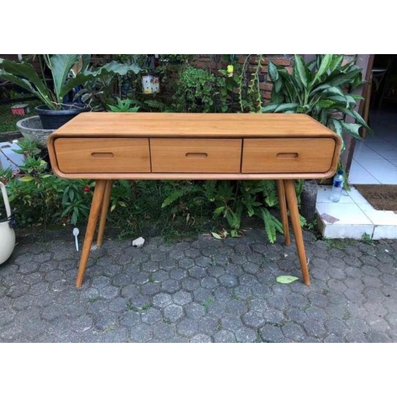 Meja Konsol Retro 3 Laci
