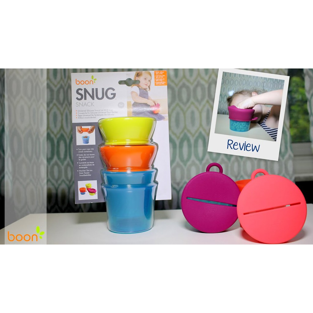 Boon Snug Universal Silicone Snack Lid with Cup