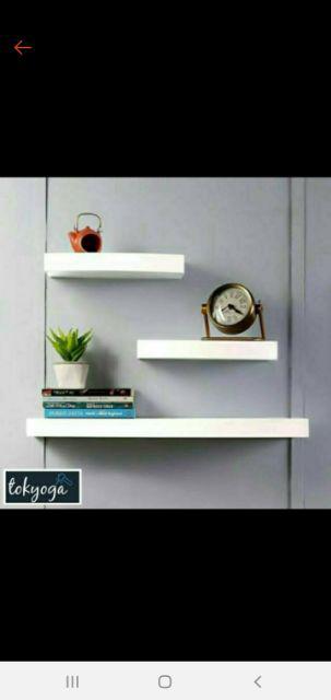 Promo Rak Dinding Isi 3pcs Panjang 20,20,40 Harga Termurah