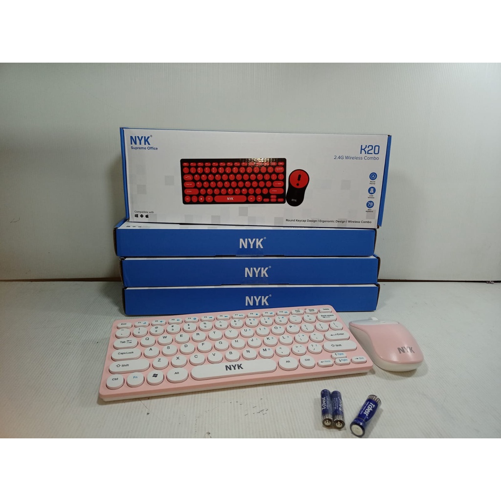 NYK K20 Keyboard Membrane Wireless Mouse Optical