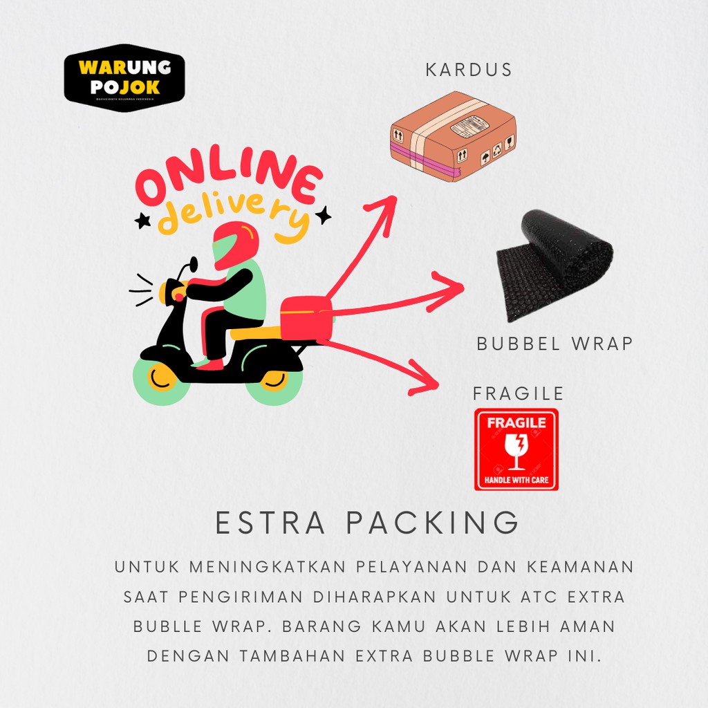 

Extra Packing Bubblewrap Dan Karton