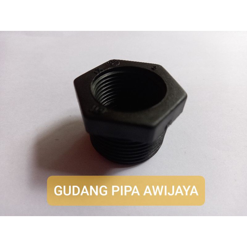 BUSH HDPE 3/4 INCH X 1/2 INCH