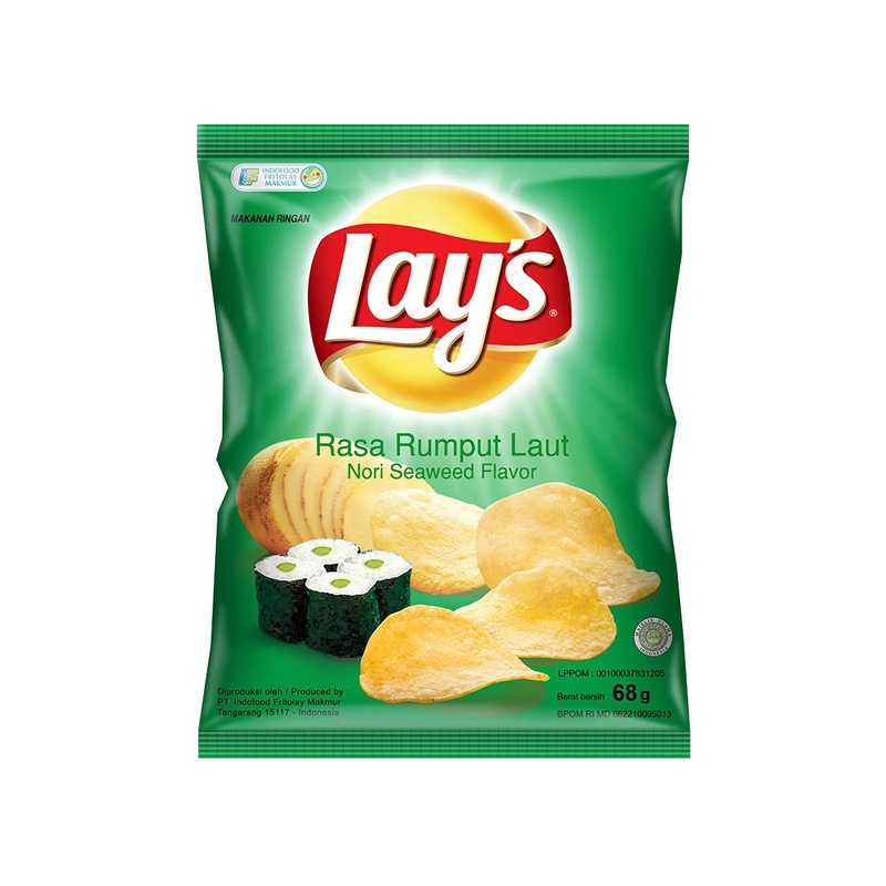 

Lay's Snack Potato Chips Nori Seaweed 68G - Alhanan/04