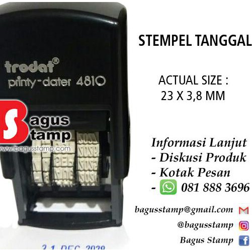 

Trodat 4810 Stempel Tanggal Otomatis / Dater Otomatis / Stempel Trodat