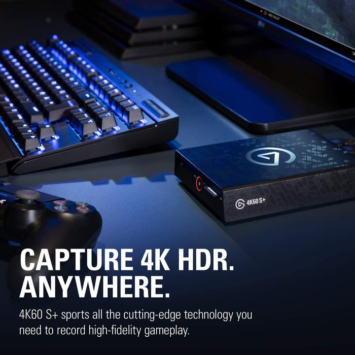 Elgato 4K60 S+ HDR10 Game Capture Card Standalone SD Card Recording