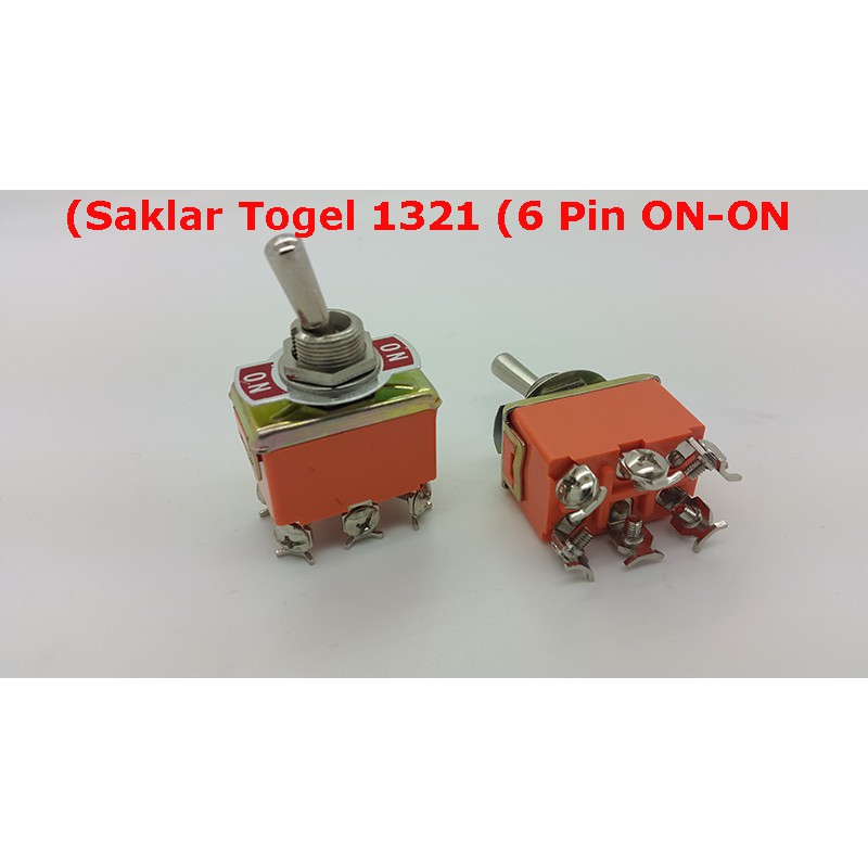 Saklar Togel 1321 (6 Pin ON-ON)