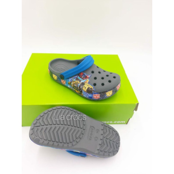 Sandal crocs anak anak tranformer fun lab