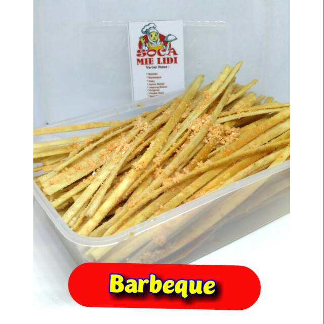 

MIE LIDI GEPENG BARBEQUE KEMASAN BOX 200 GRAM