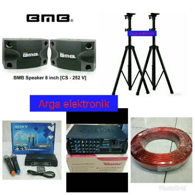 SPEAKER BMB DAN AMPLI WESTON PAKET ROOM KARAOKE