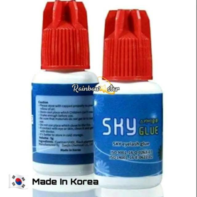 SKY Red S+ Glue Eyelash Extension SKY Tutup Merah Original Korea / Lem Sky Red