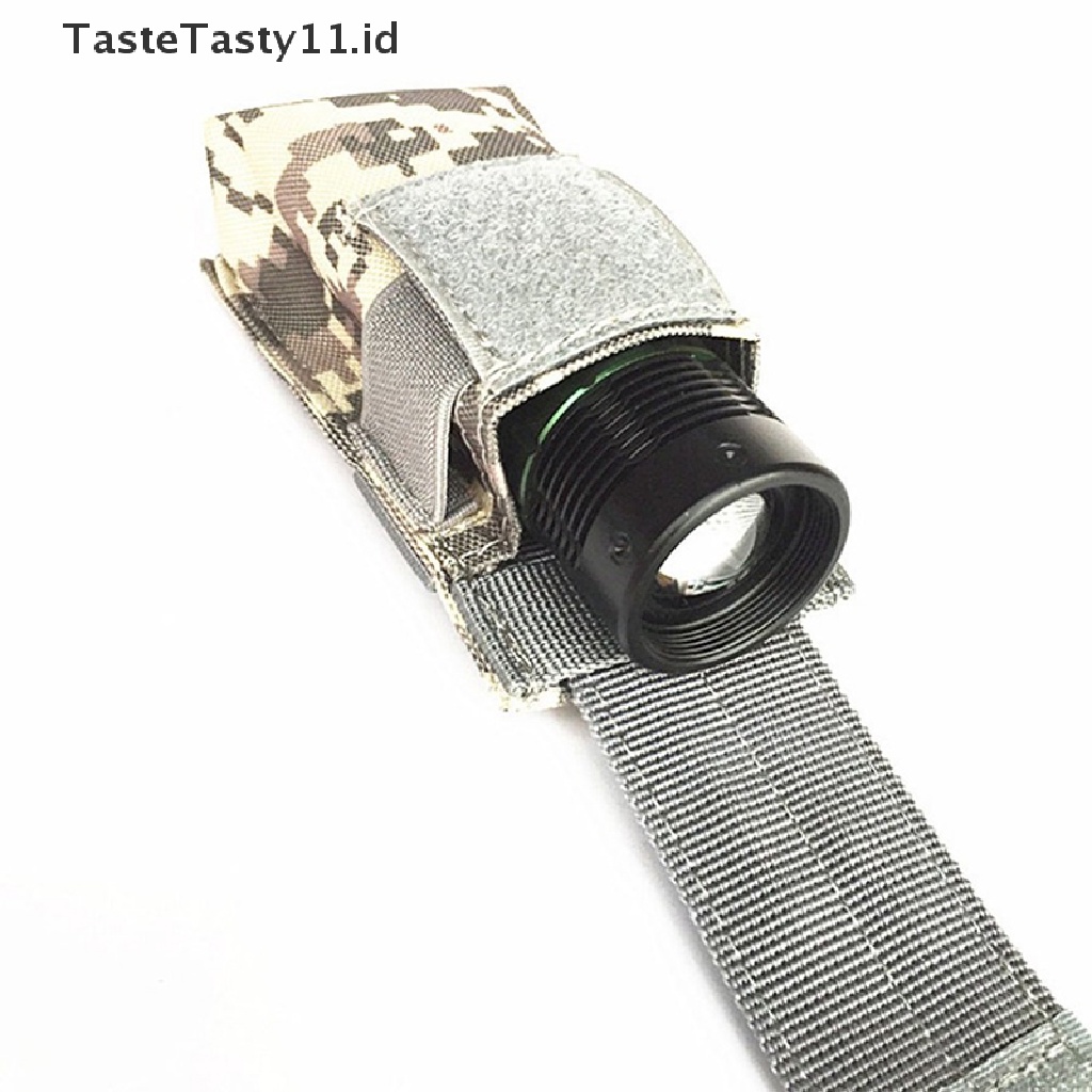 Tastetasty Pouch Molle Taktis Holder Senter / Pistol Gaya Militer