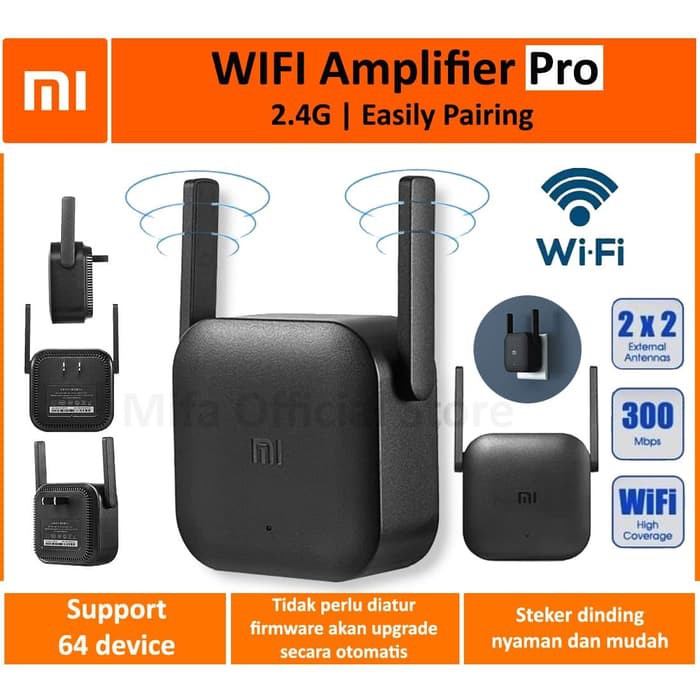 Xiaomi Wifi Extender Pro Repeater Amplifier 300Mbps with 2