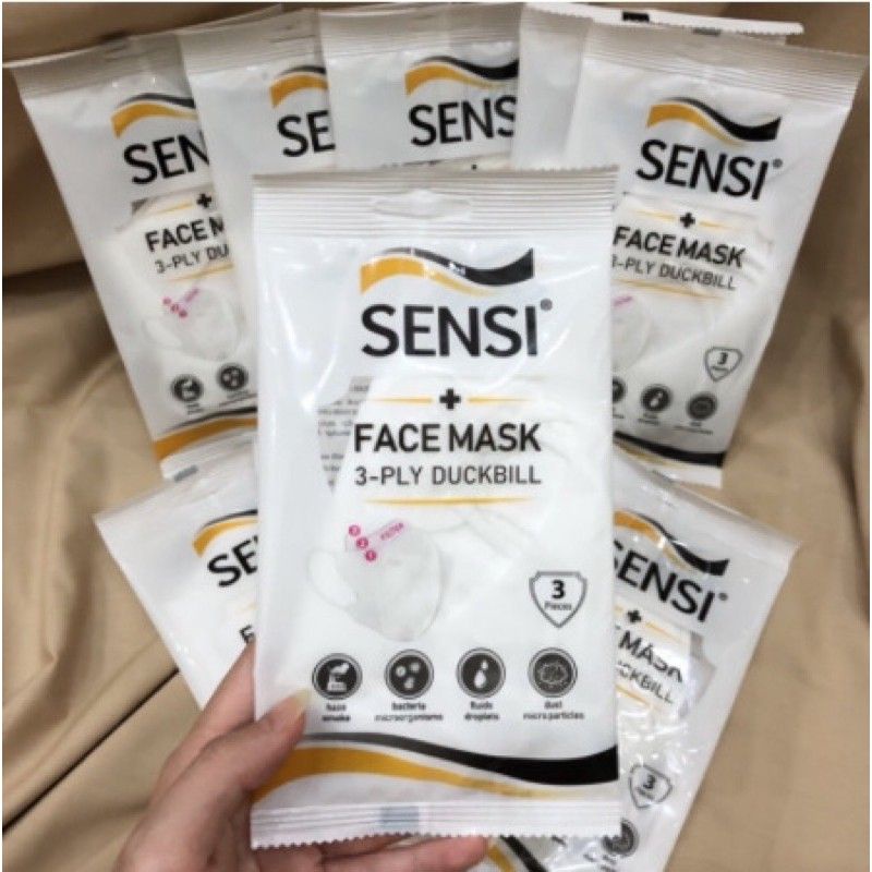 Masker SENSI Duckbill 3 Ply isi 3 Pcs