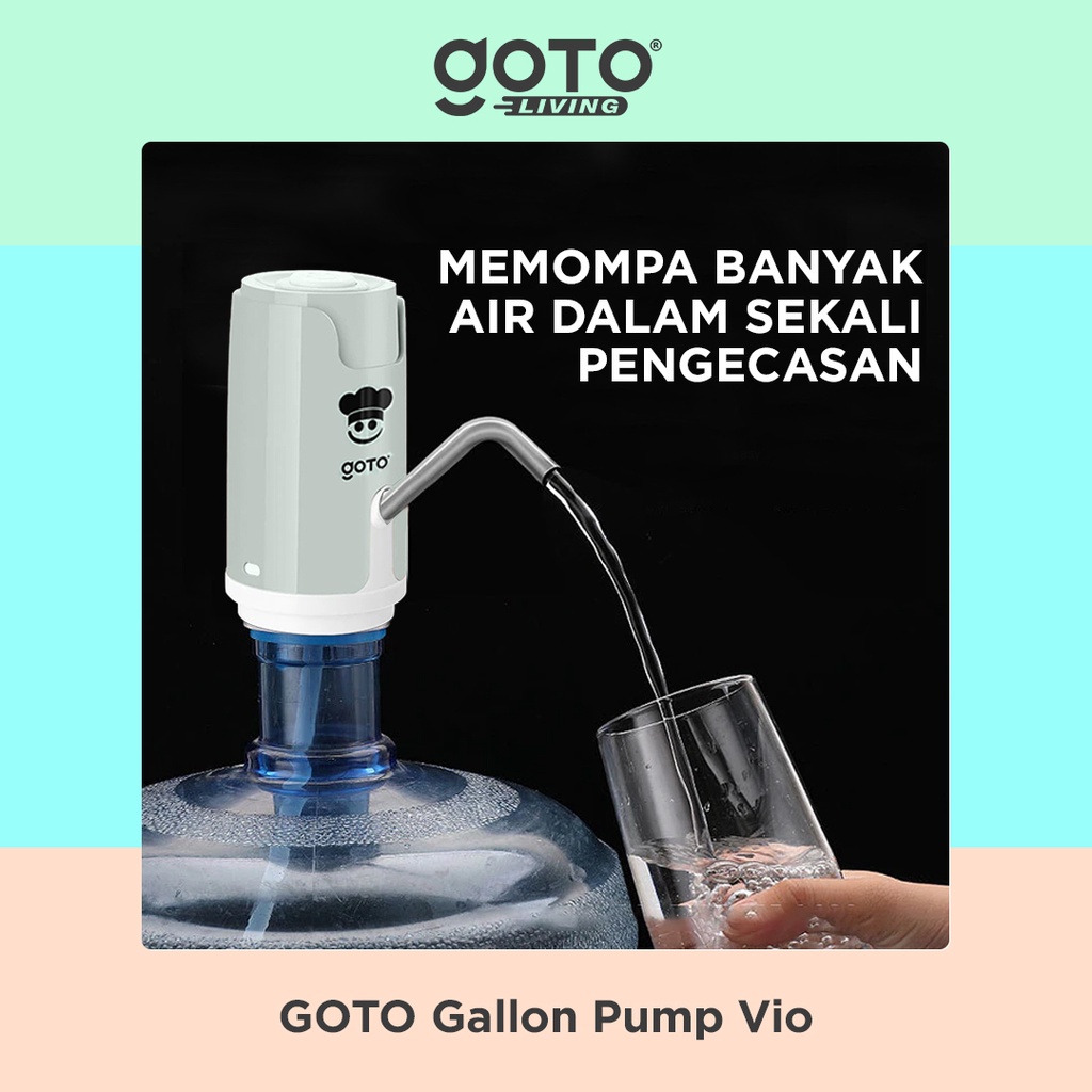 Pompa Galon Elektrik Goto Vio Dispenser Air Minum Recharge Portable Electric Gallon Pump