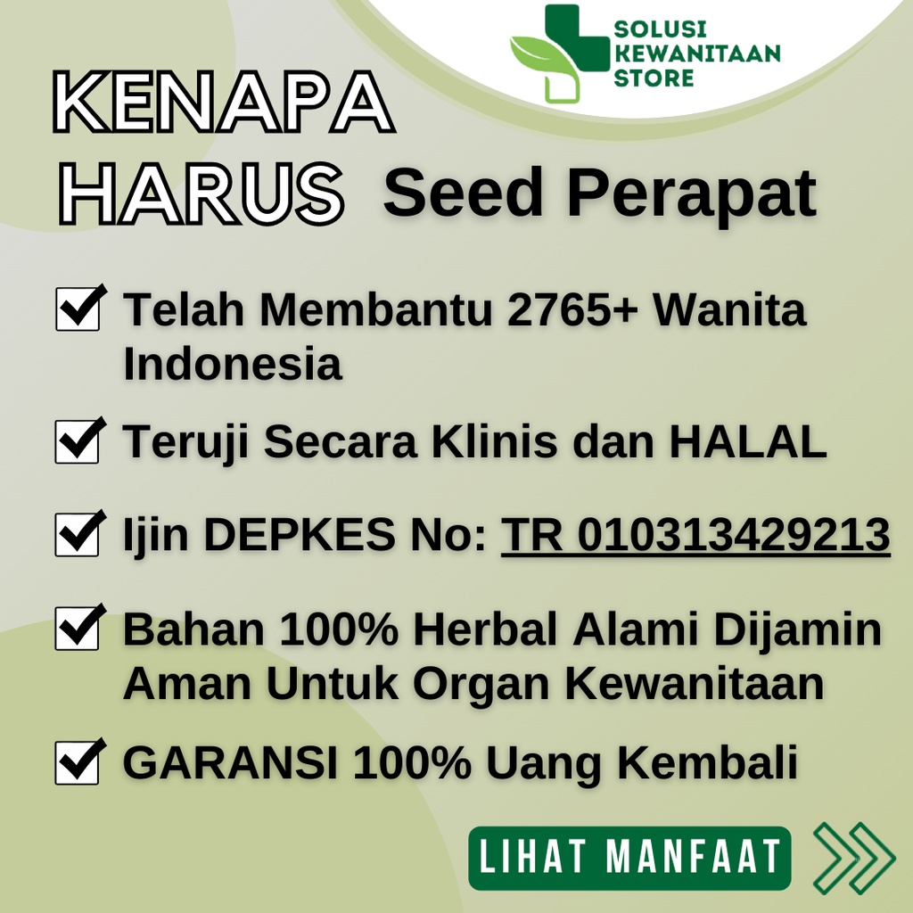 Seed Perapat Miss V Vagina Jamu Obat Pil Rapet Perapat Perapet Miss V Virgin Wangi Kewanitaan Wanita