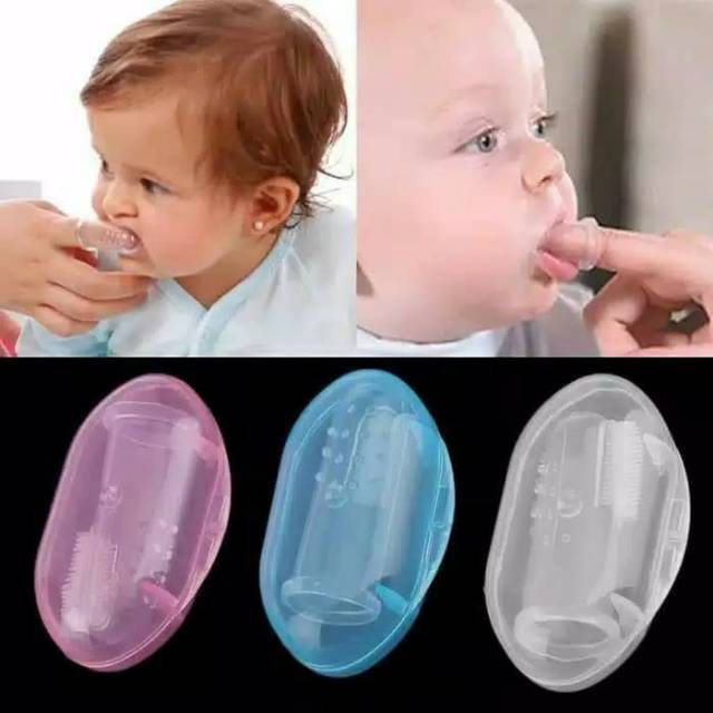 Sikat Gigi Jari Bayi / Sikat Gigi Bayi silikon / Silikon toothbrush