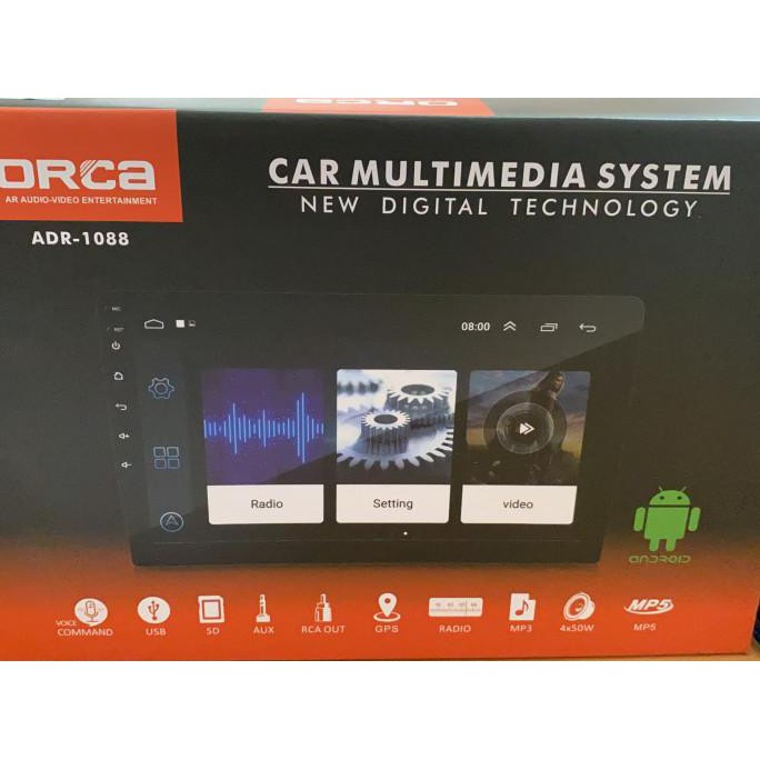 Head unit Orca Adr 1088 tv android orca adr 1088