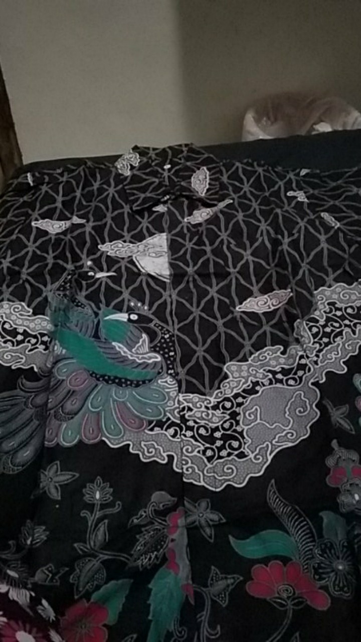 Batik Couple Mega Mendung Maxi Cardi Kardigan Wanita Kemeja Pria Modern Premium Motif