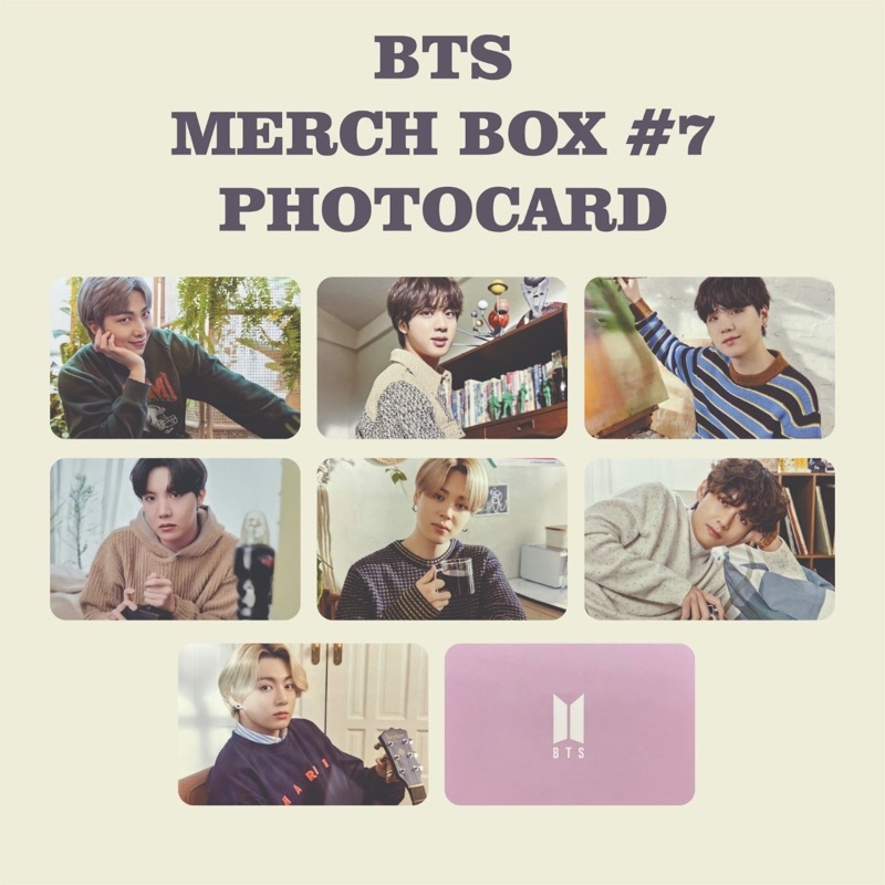 PHOTOCARD BTS MERCH BOX #7