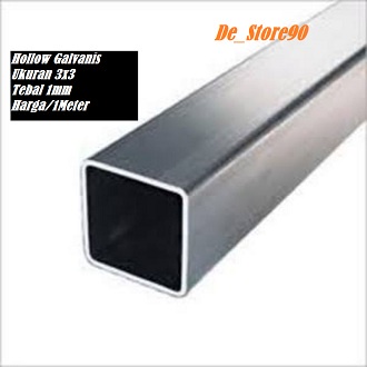 Besi Kotak Pipa Hollow Galvanis 3x3cm