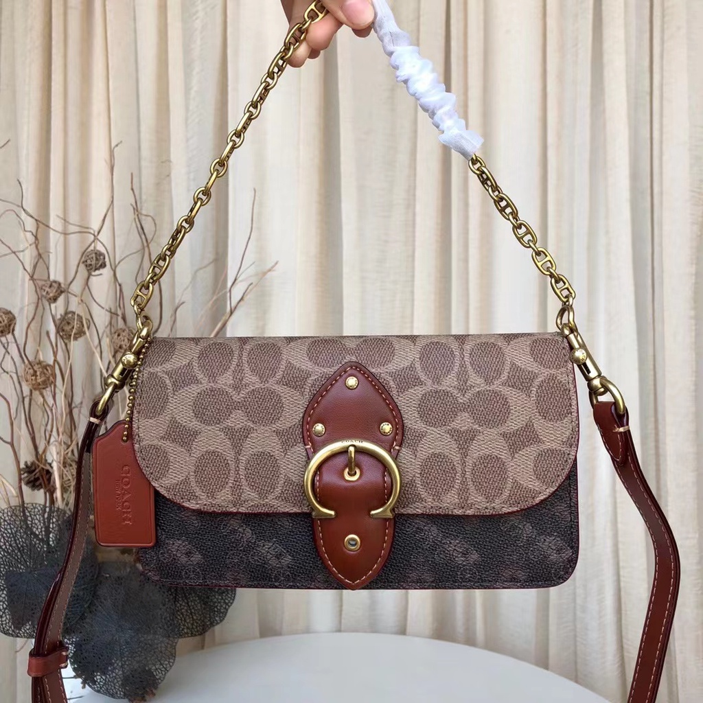 Coach Beat Crossbody Clutch In Signature Canvas Horse And Carriage (C0831)