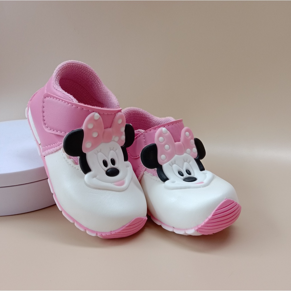 Sepatu anak bunyi bayi perempuan usia 1-3 tahun/sepatu balita murah-mickey