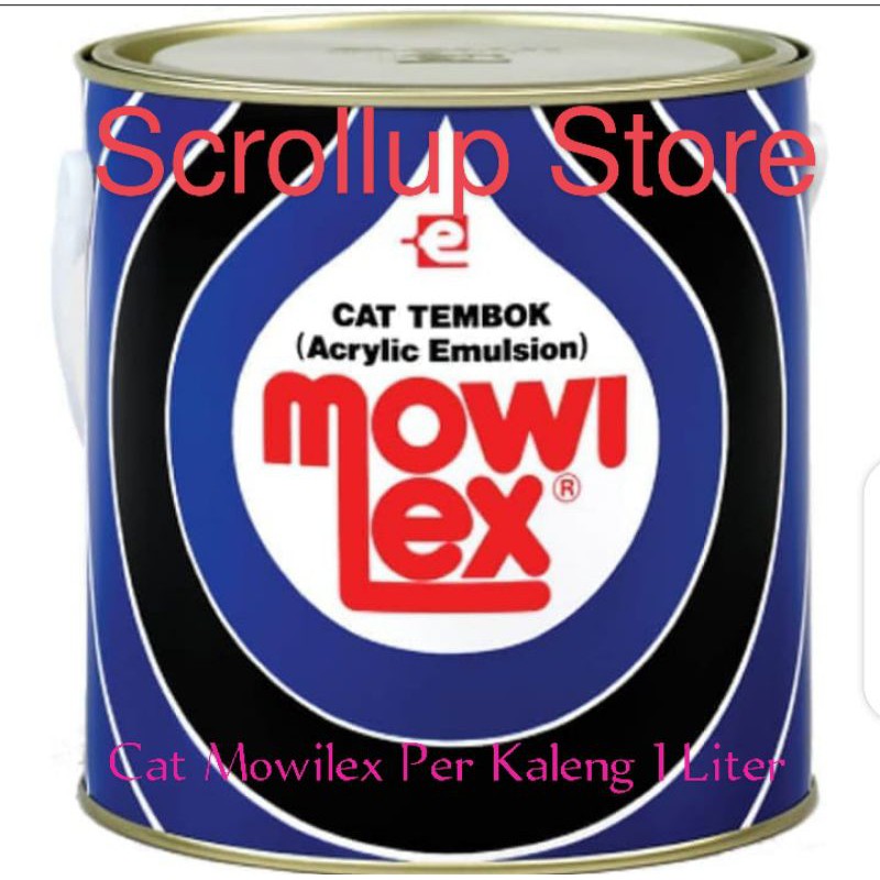 Jual Cat Tembok Interior Mowilex Emulsion Per Kaleng 1 Liter Original Shopee Indonesia 3779