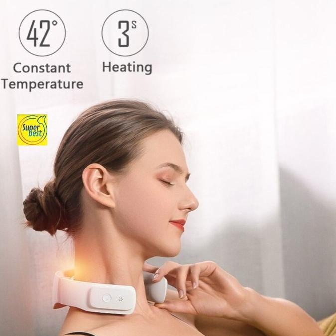 Original Jeeback G3 Wireless Neck Massager Cervical 4 Head Pijat Leher