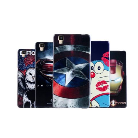 Oppo R7S silicone casing marvel superhero character soft back case