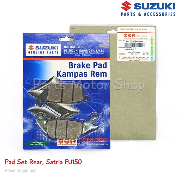 Kampas Rem Belakang Original Suzuki Satria FU150