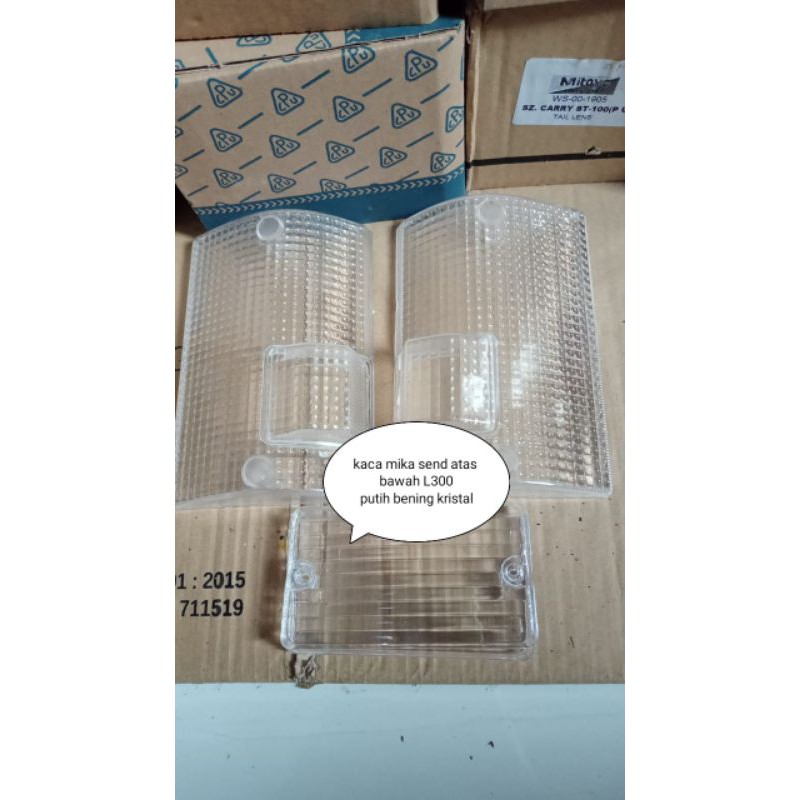 kaca mika send sen depan atas & bawah bemper mitsubishi L300 variasi