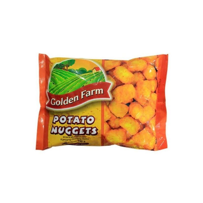 

Golden Farm Potato Nugget / Potato Tater ( Naget Kentang Frozen ) | Berat Bersih 750gr