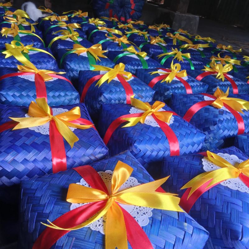 BESEK BAMBU HIAS PITA / box nasi / catering / hampers