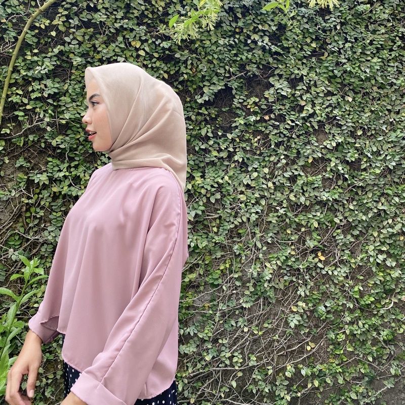 daniella crop top // atasan lucu // baju atasan wanita // luna crop top // stacy crop top-Dusty