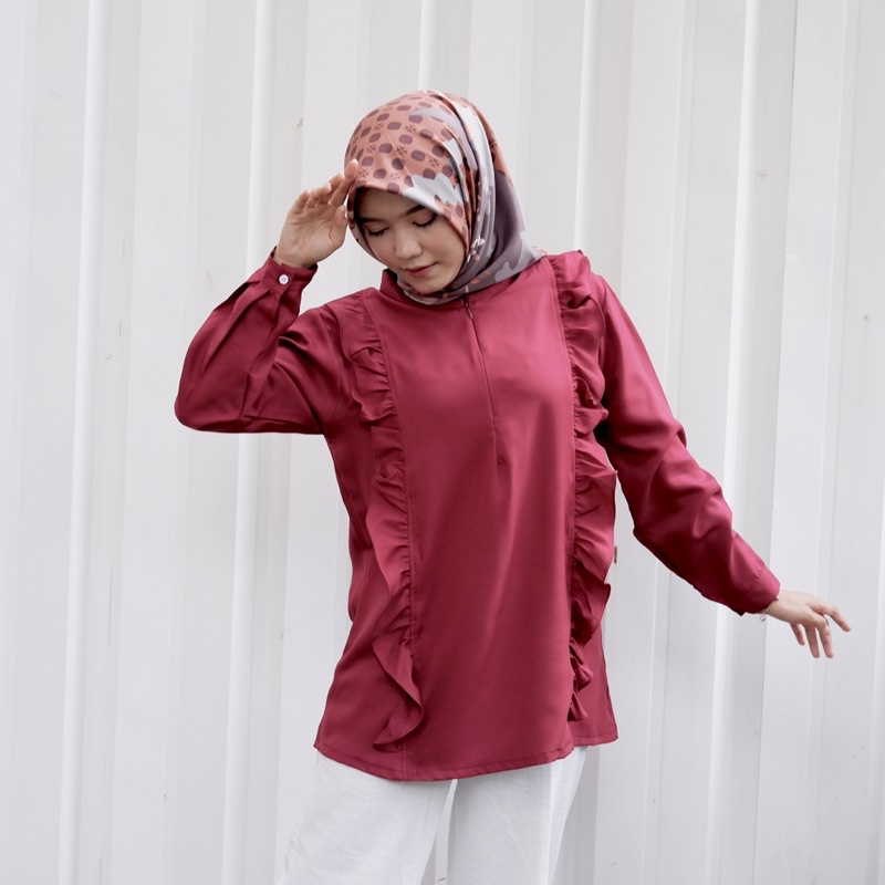 BLOUSE WANITA ATASAN BLOUSE MUSLIMAH BLOUSE RAFFLE