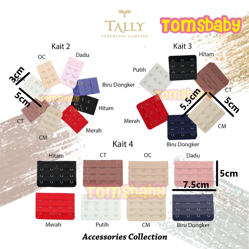 TALLY 1pcs Tali Sambungan Bra Kait 4