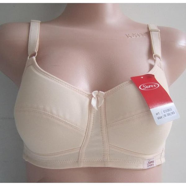Bra  Sorex 01001/01002 Tanpa Kawat Tanpa Busa Harga Murah