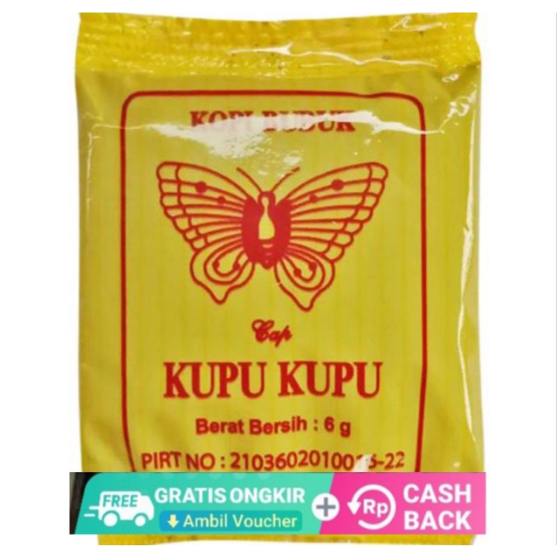 

KOPI Hitam cap kupu kupu isi 20 sachet @6 gram asli dari rangkasbitung lebak