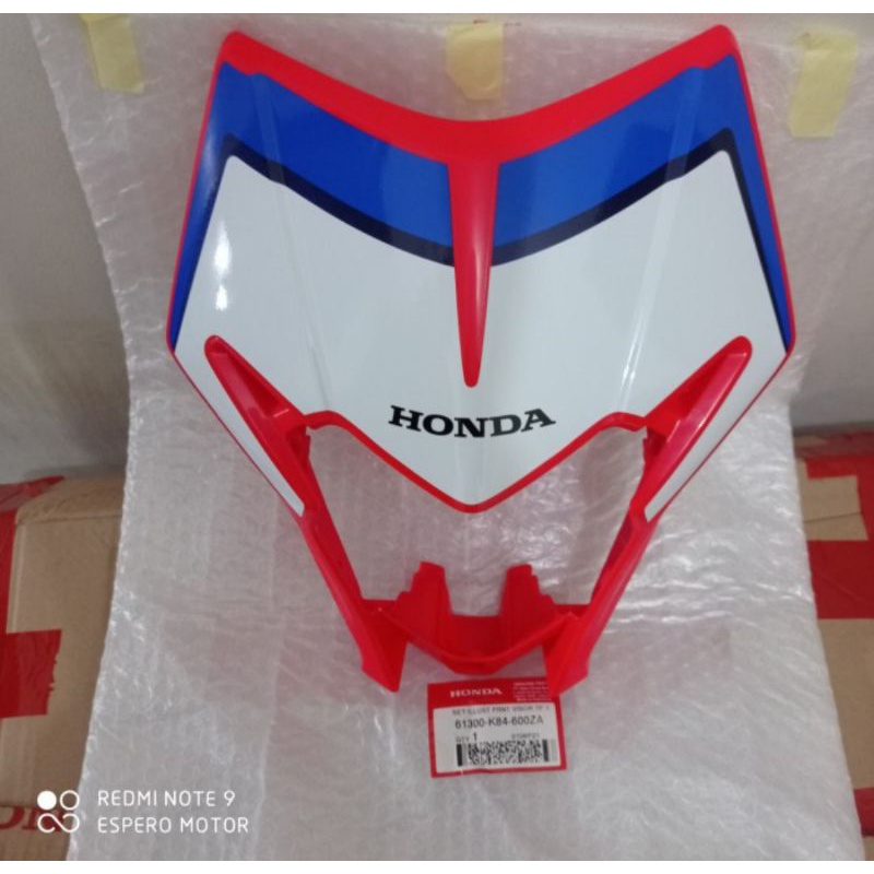 SET ILLUS FRONT VISOR COVER BATOK LAMPU DEPAN CRF150 CRF 150 L MERAH 61300K84600ZA