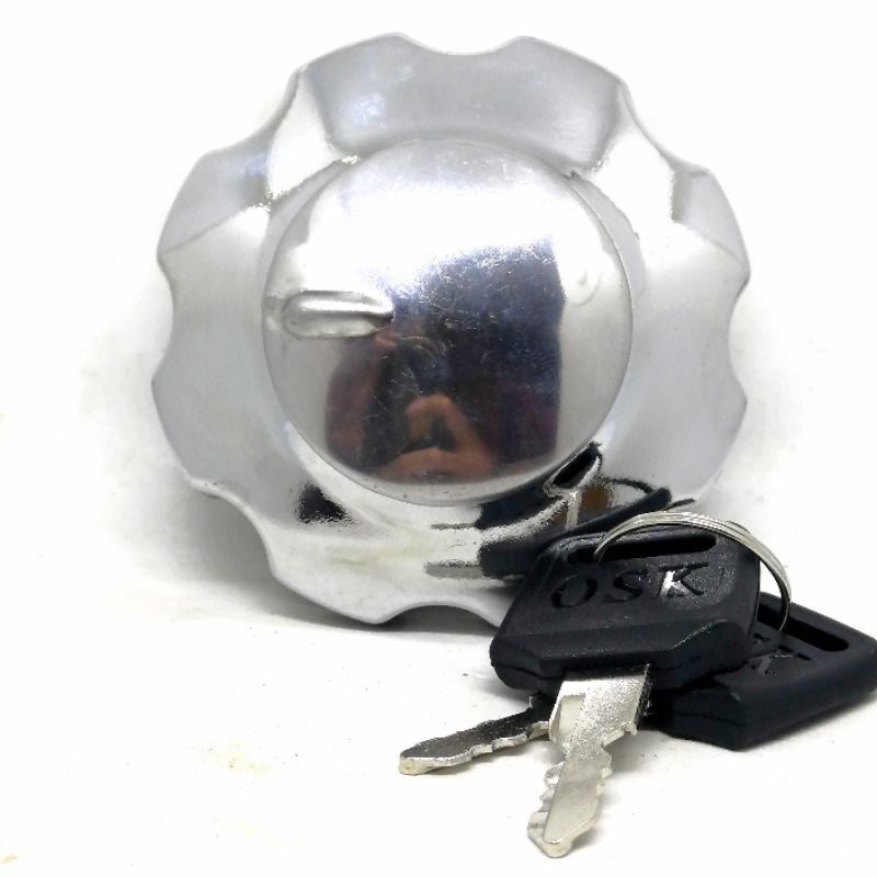 Tutup Tangki Motor Variasi Custom Ori Standar Clasic Full Aluminium CB 100