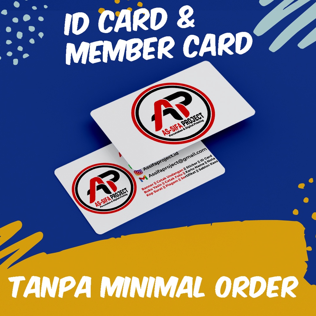 

Cetak ID Card PVC Premium Kartu Member / Kartu Anggota Pelajar Tanpa Minimal Order