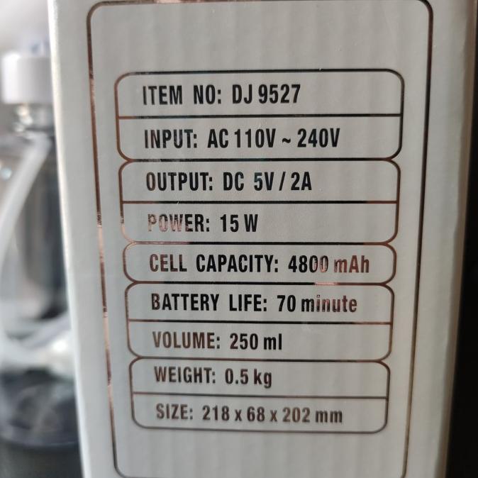 Mesin Nano Steam Gun Spray Fogging Turbosonic Cordless Original