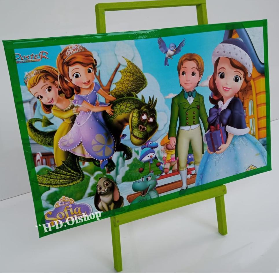 

[KODE YZGAG] papan tulis anak white board dengan penyangga karakter ukuran 30x50