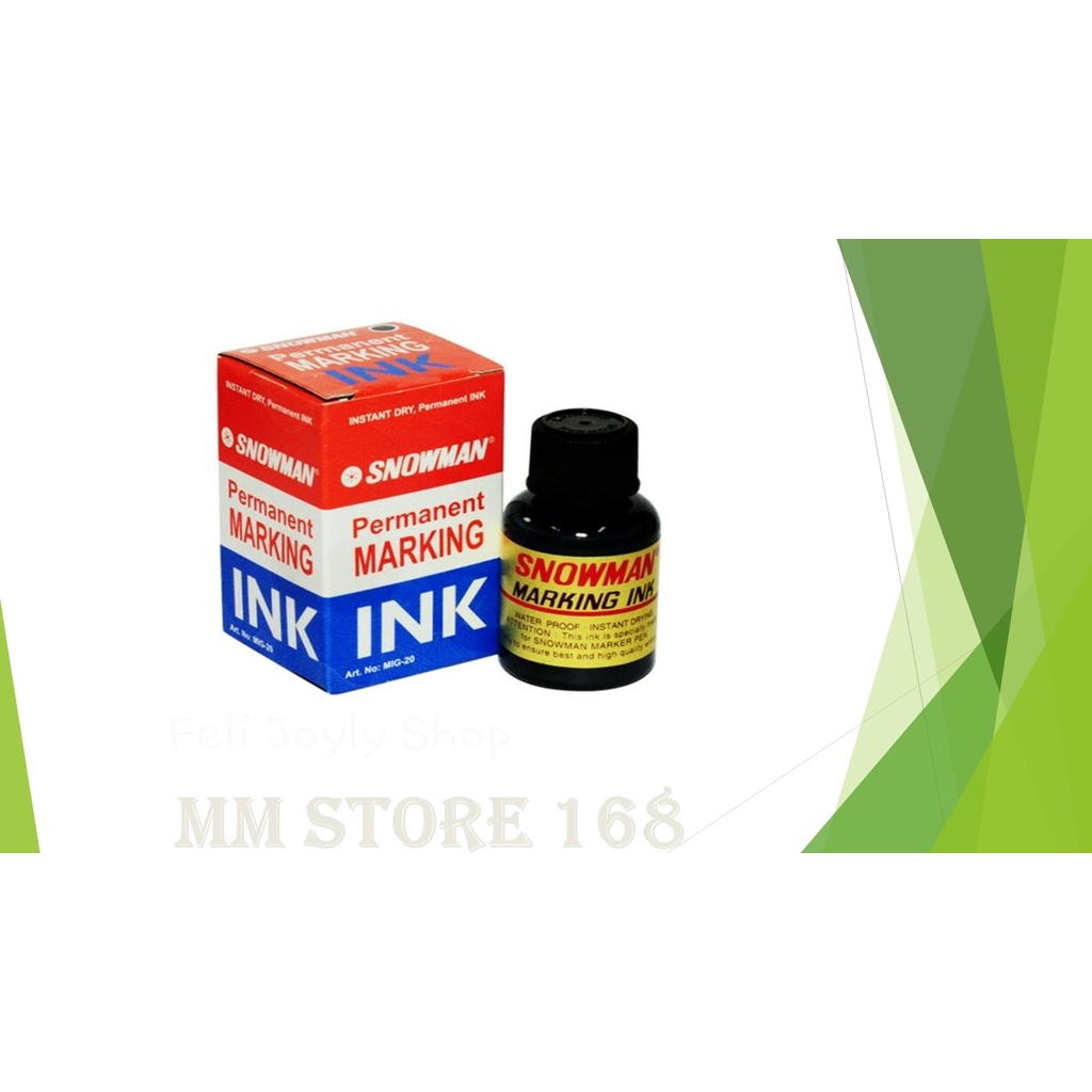 

Tinta Spidol Permanen Merk Snowman G-12