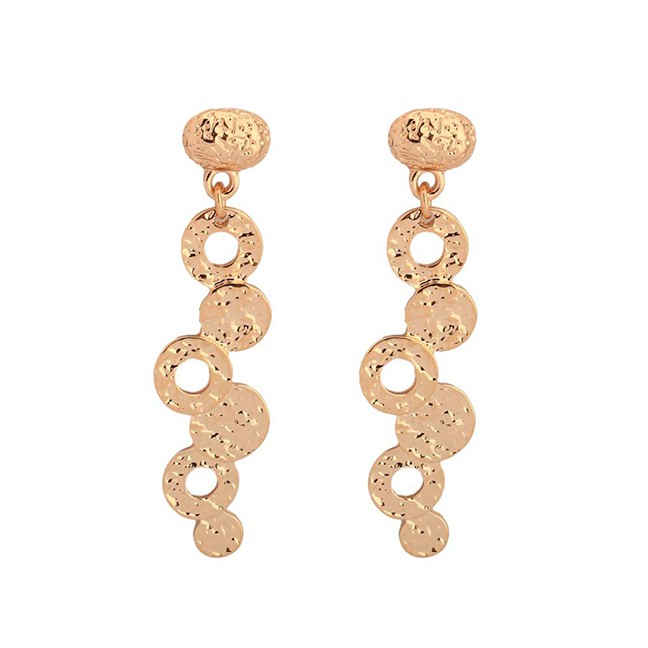 LRC Anting Tusuk Fashion Color Log Tassel Line Earrings F69580