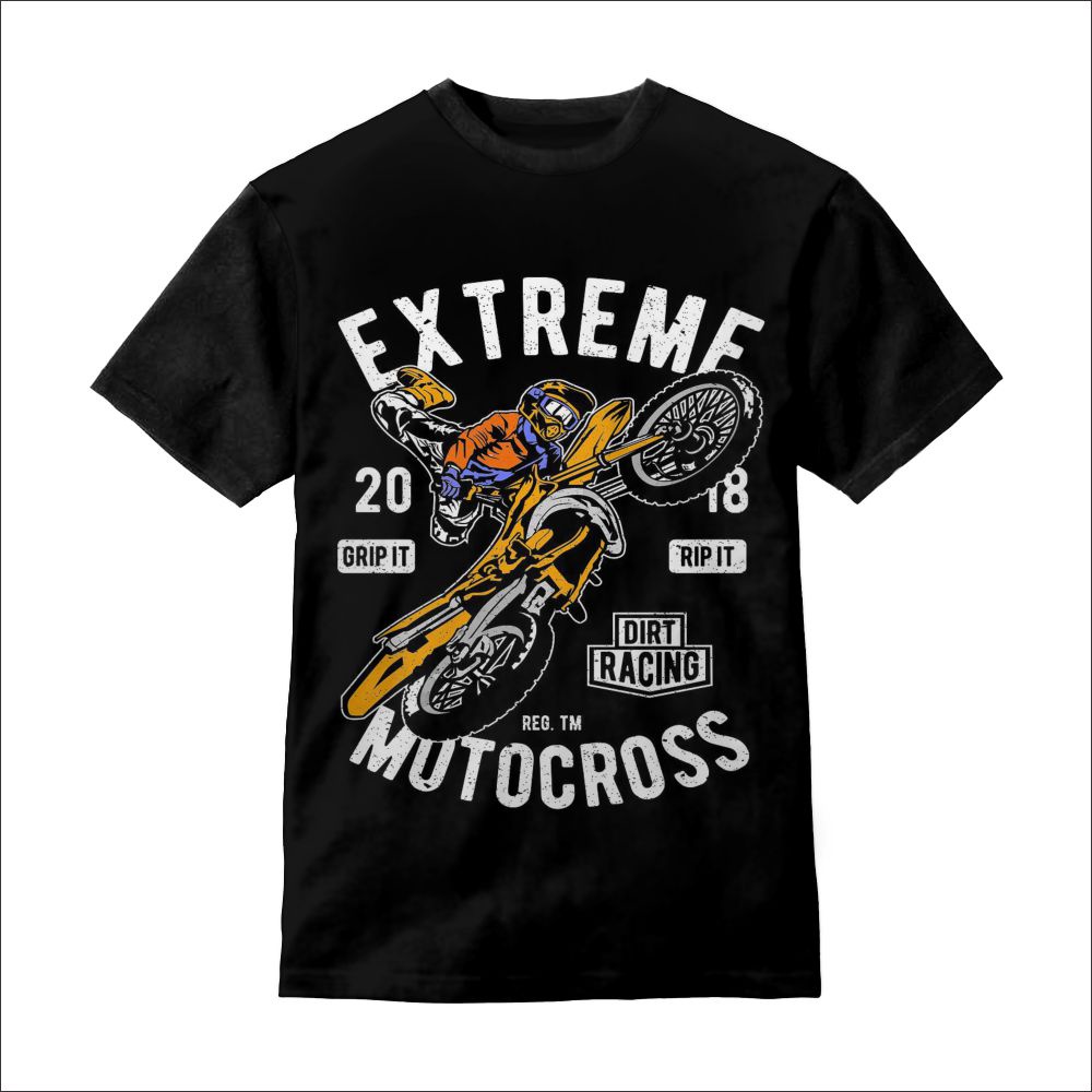 Kaos Anak Motocross Baju Anak Umur 1-12 Tahun - Pakaian Anak Motocross Extreme